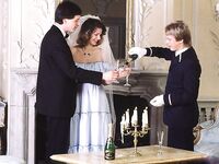 Sexy Kim Barry as sexy bride in a threesome  48