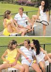 Caroline Laurie and Laetitia  Sexy Tennis  45