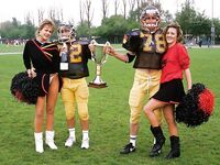 Two naughty girls have fun after sport  44