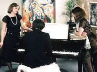 Tova and Linda in a hot foursome  36