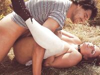 Busty retro MILF is fucked outdoor  17